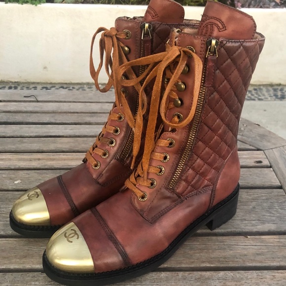 2019 chanel combat boots